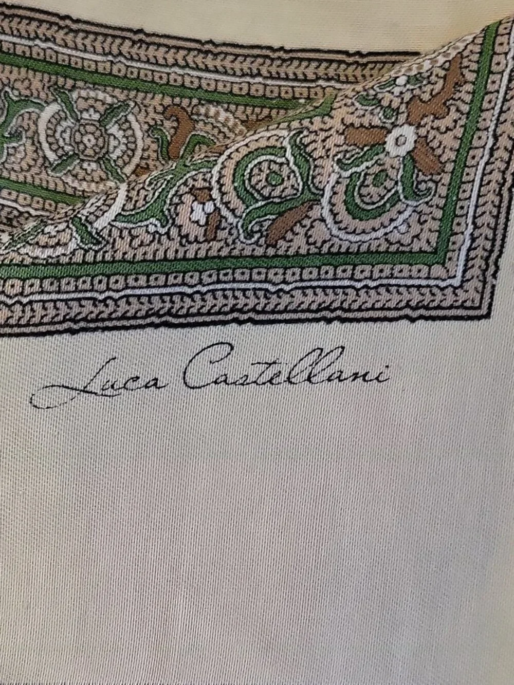 Luca Castellani Women Multicolor Paisley Floral Fringe Scarf Wrap 45